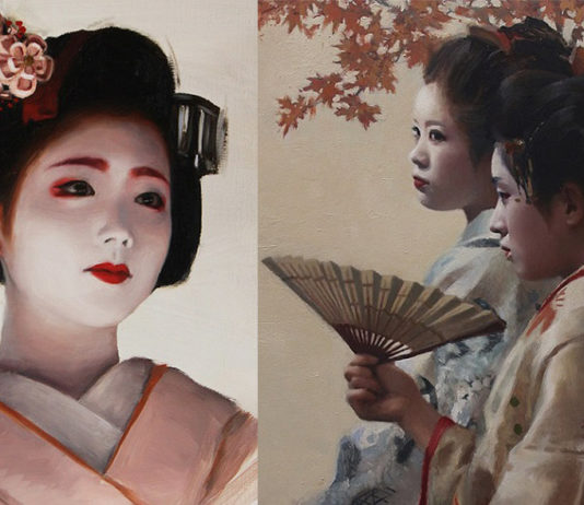 Cet artiste peint les plus belles Maiko de Kyoto