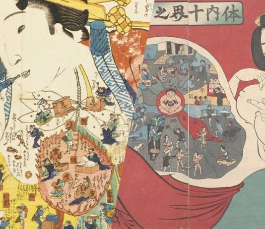 Le corps humain illustré par l’Ukiyo-e, des estampes rares et amusantes
