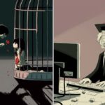 20 illustrations d’un artiste japonais qui questionnent la société nippone sans détour