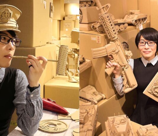 L’incroyable monde en carton recyclé d’Ohno Monami