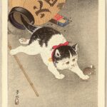 Chat_Cat Catching Mouse – Ohara Koson